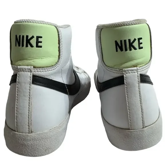 Nike Blazers 77 Mid White Youth Boy Size 6.5Y High Top Lace Sporty Sneakers - Picture 5 of 8
